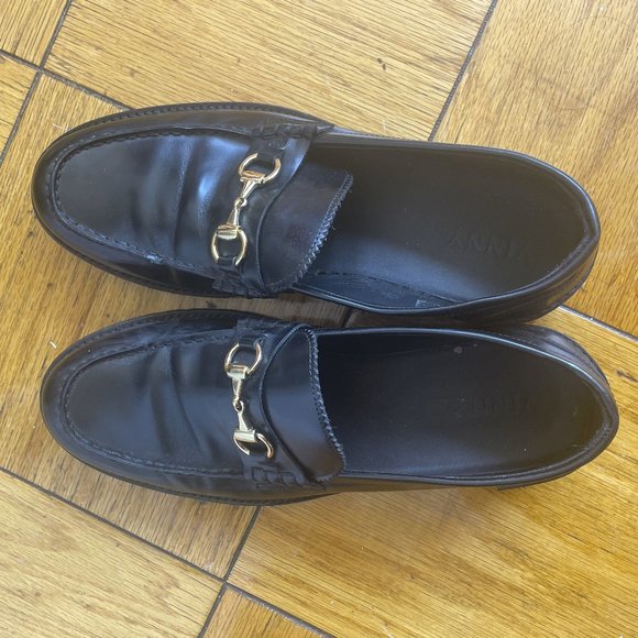 VINNY'S  Le Club Horsebit Leather Loafers - Picture 3 of 4